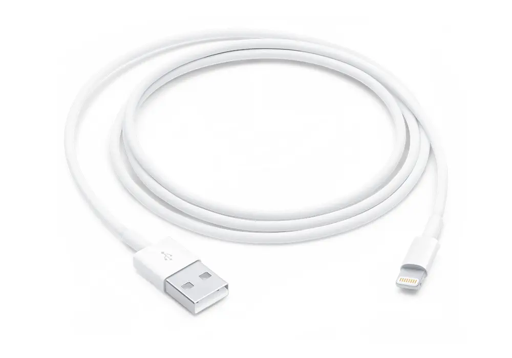 Cablu încărcare și sincronizare Apple A1480, USB Type-A/Lightning, 1m, Alb - photo
