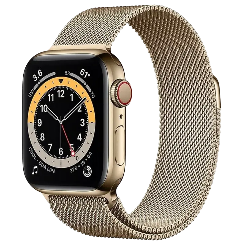 Умные часы Apple Watch Series 6 GPS + Cellular M06W3, 40мм, Золотой - photo