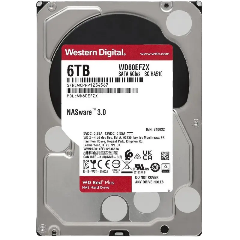 Жесткий диск Western Digital WD Red Pro, 3.5", 6 ТБ <WD6003FFBX> - photo