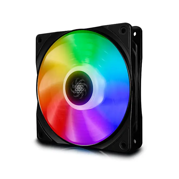 PC Case Fan Deepcool CF 120, 120x120x25mm, 17.8-27dB, 56.5CFM, 500-1500RPM, Hydro Bearing, RGB LED - photo