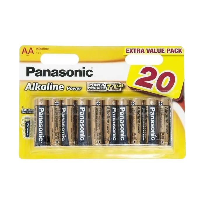 Батарейки Panasonic LR6REB, AA, 20шт. - photo