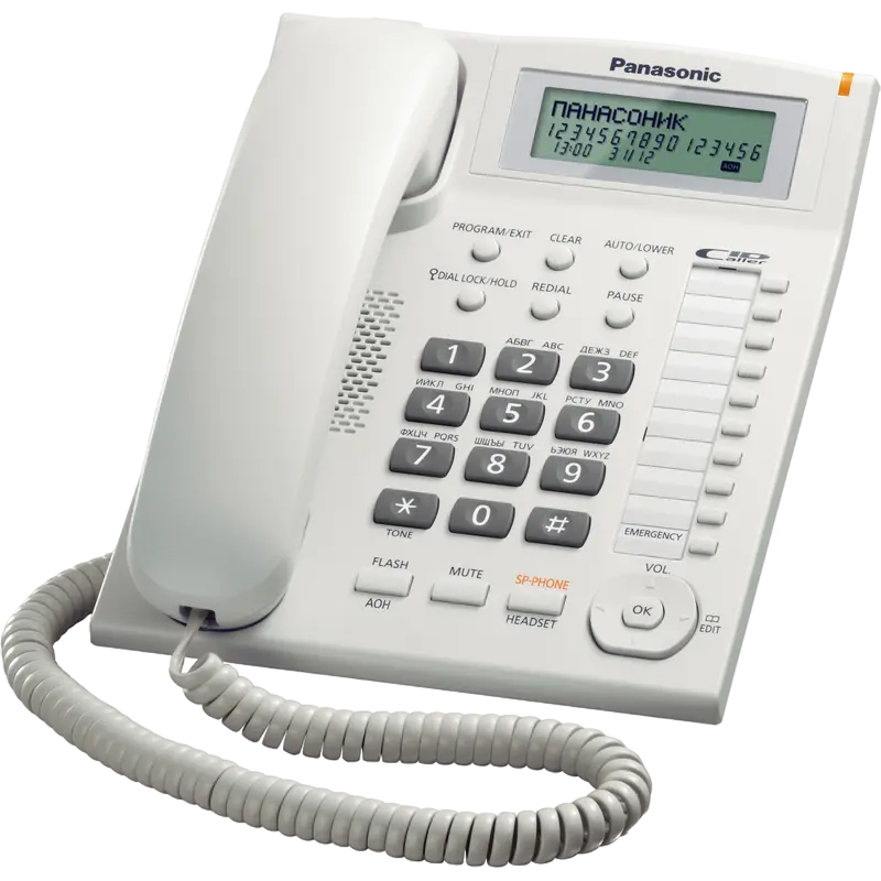 Telefon cu fir Panasonic KX-TS2388, Alb - photo