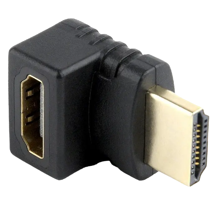 Adaptor Video Cablexpert A-HDMI270-FML, HDMI (M) - HDMI (F), Negru - photo