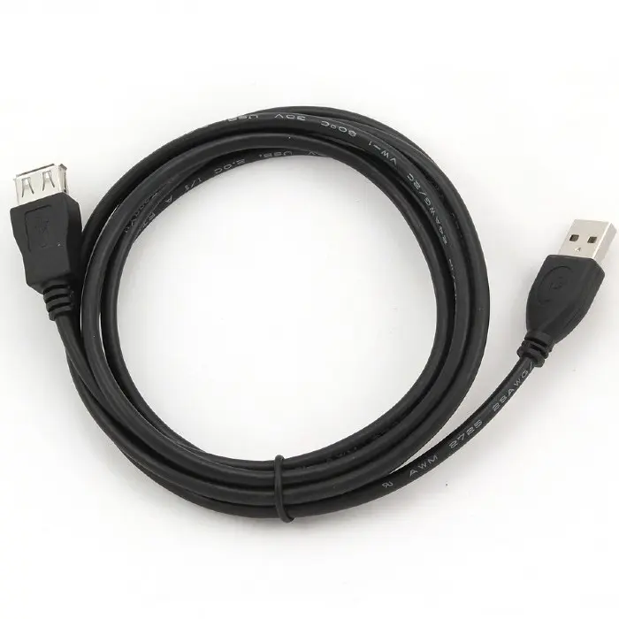 Cablu încărcare și sincronizare Cablexpert CCP-USB2-AMAF-6, USB Type-A/USB Type-A (F), 1,8m, Negru