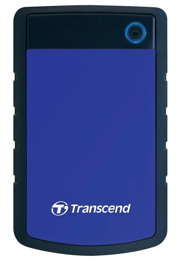 HDD portabil extern Transcend StoreJet 25H3B, 1 TB, Gri/Albastru (TS1TSJ25H3B) - photo