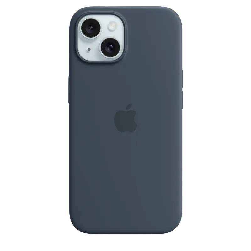 Чехол Apple iPhone 15 Silicone Case with MagSafe, Темно синий - photo