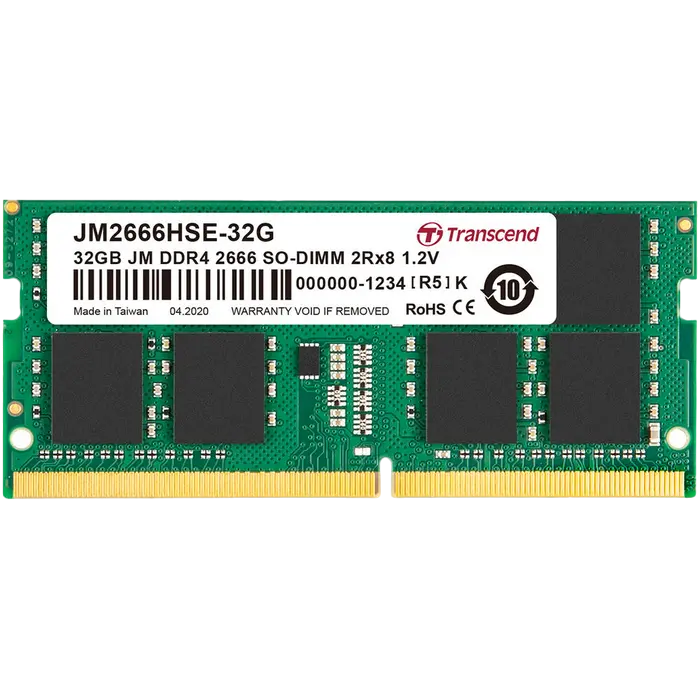 Оперативная память Transcend JM2666HSE-32G, DDR4 SDRAM, 2666 МГц, 32Гб - photo