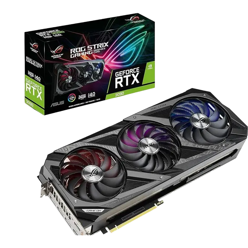 Видеокарта ASUS ROG-STRIX-RTX3070-O8G-V2-GAMING,  8GB GDDR6 256бит - photo