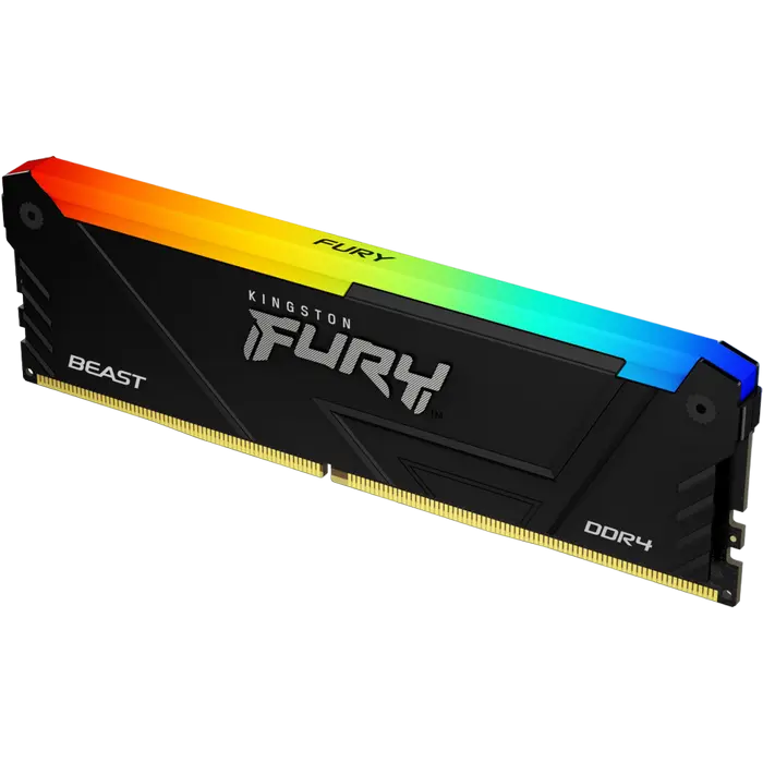 Оперативная память Kingston FURY Beast RGB, DDR4 SDRAM, 3200 МГц, 8Гб, KF432C16BB2A/8 - photo