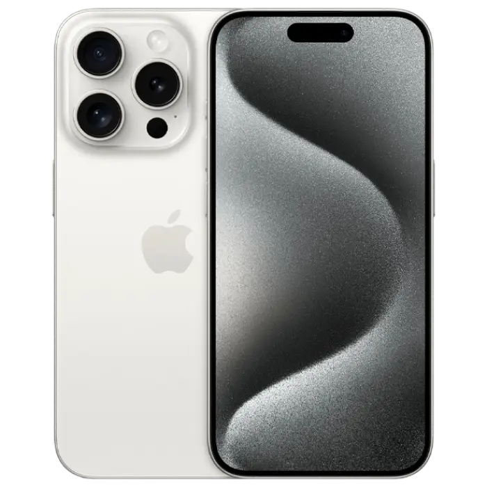 Смартфон Apple iPhone 15 Pro, 8Гб/128Гб, White Titanium - photo