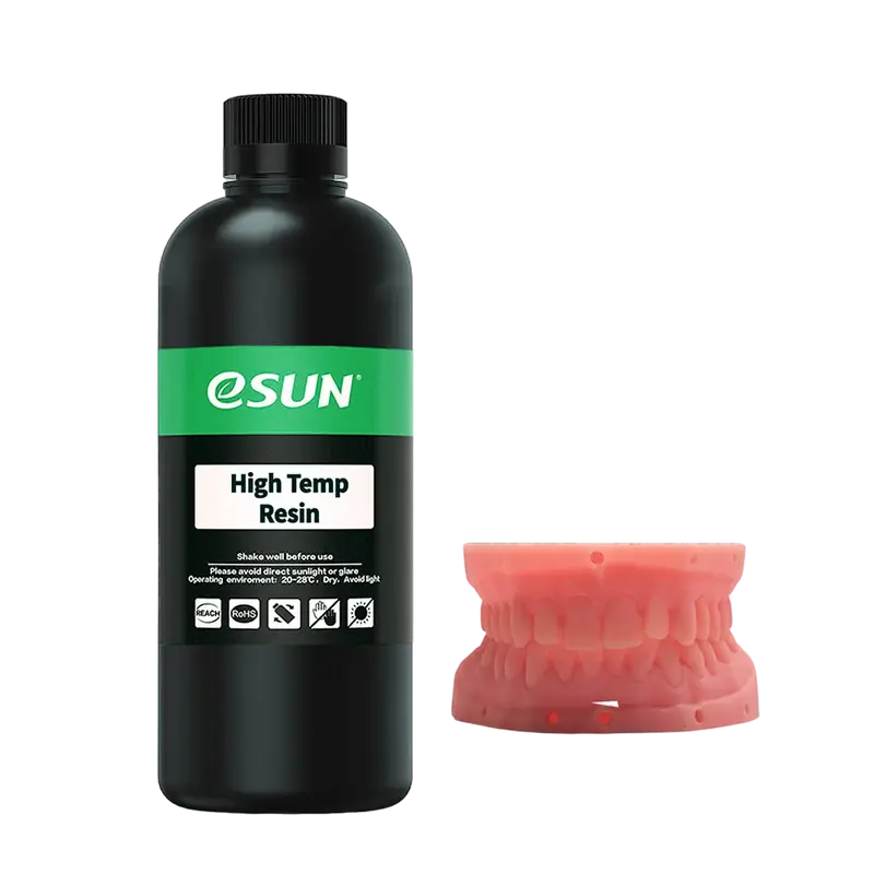 Фотополимер для 3D-печати ESUN High Temp Resin, 0.5 kg, Розовый  - photo