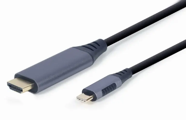 Cablu Video Cablexpert CC-USB3C-HDMI-01-6, USB Type-C (M) - HDMI (F), 1,8m, Negru - photo