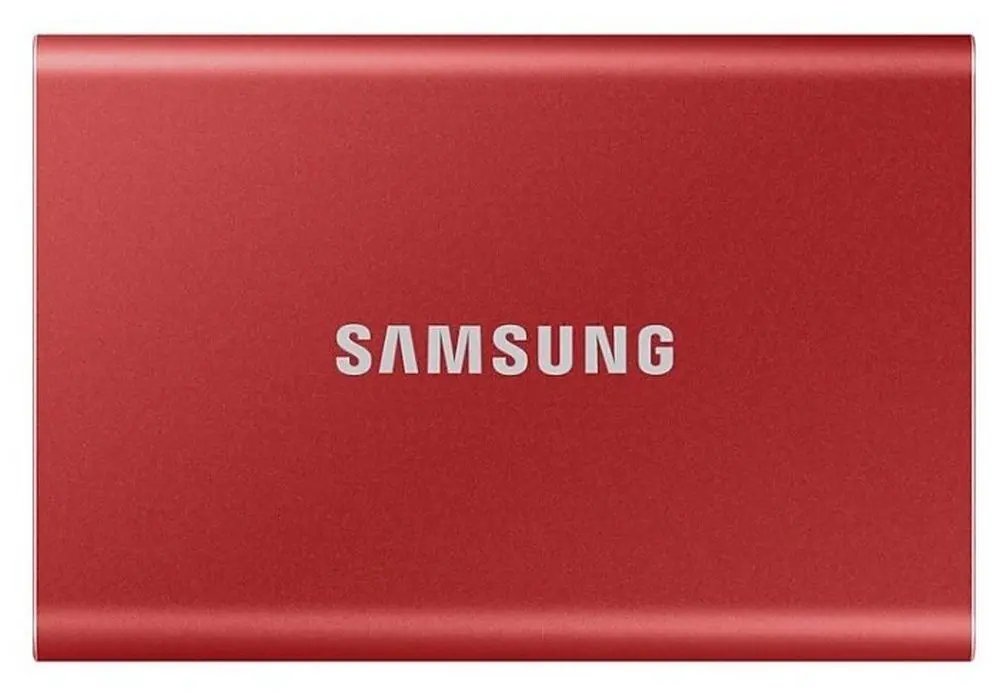 Внешний портативный SSD-накопитель Samsung Portable SSD T7, 500 GB, Красный (MU-PC500R/WW) - photo