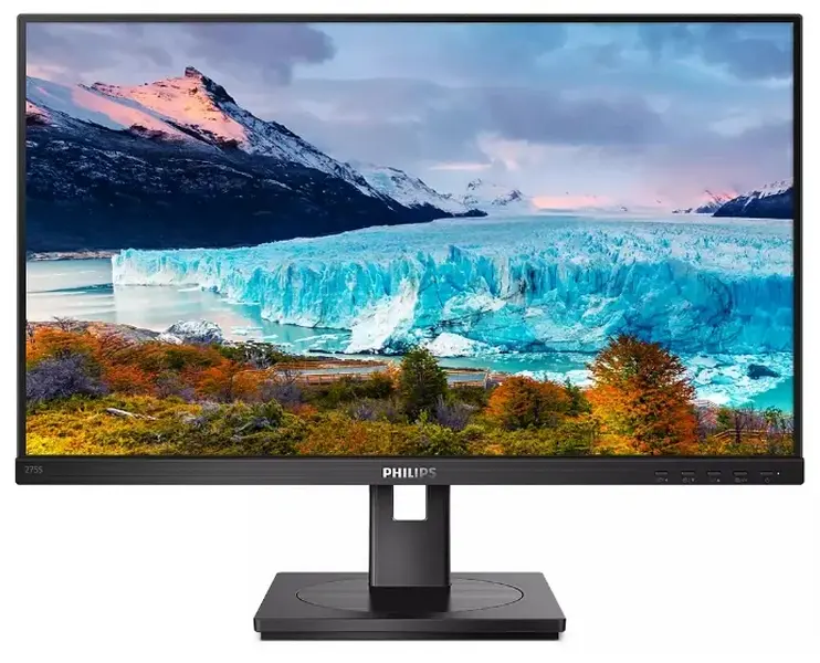 27" Монитор офисный PHILIPS 275S1AE, IPS 2560 x 1440 QHD, Чёрный - photo