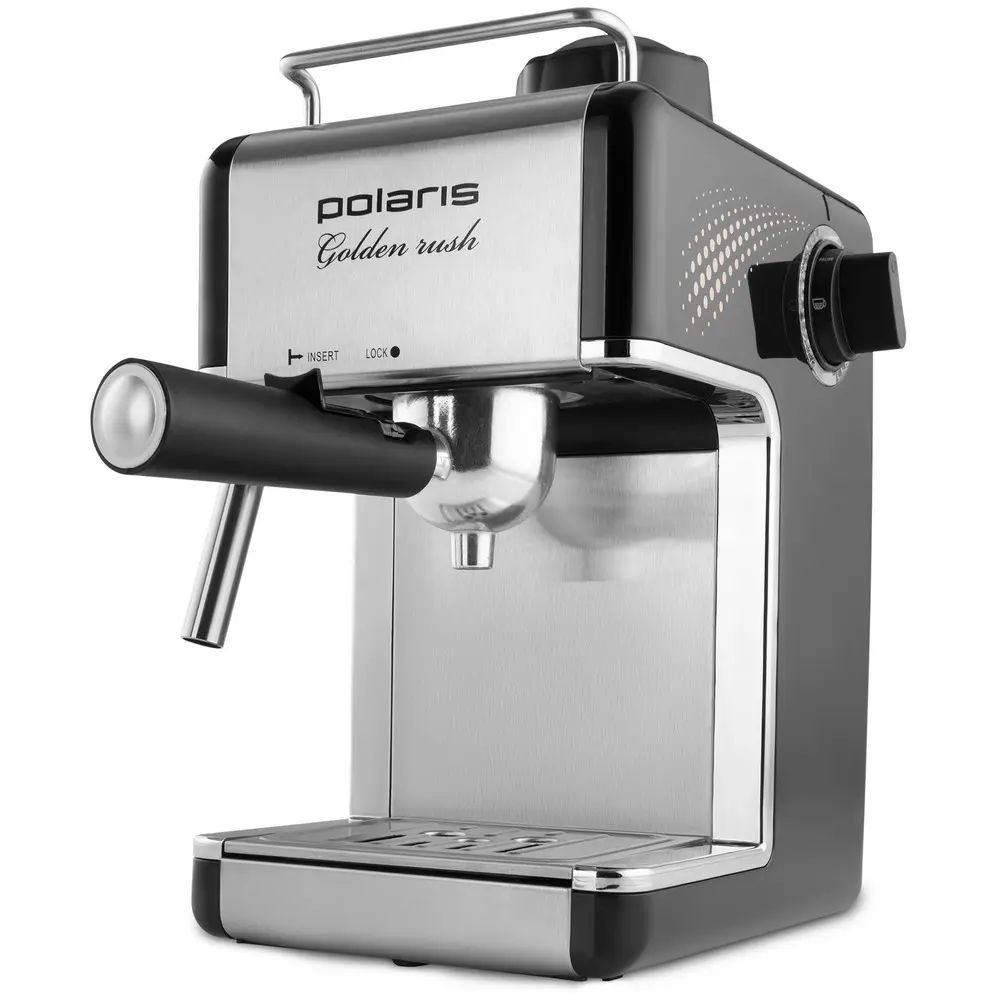 Espressor manual Polaris PCM4006A, 800W, Argintiu