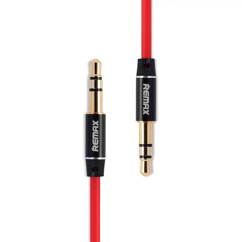 Cablu audio Remax L100, 3.5 mm - 3.5 mm, 1m, Roșu - photo