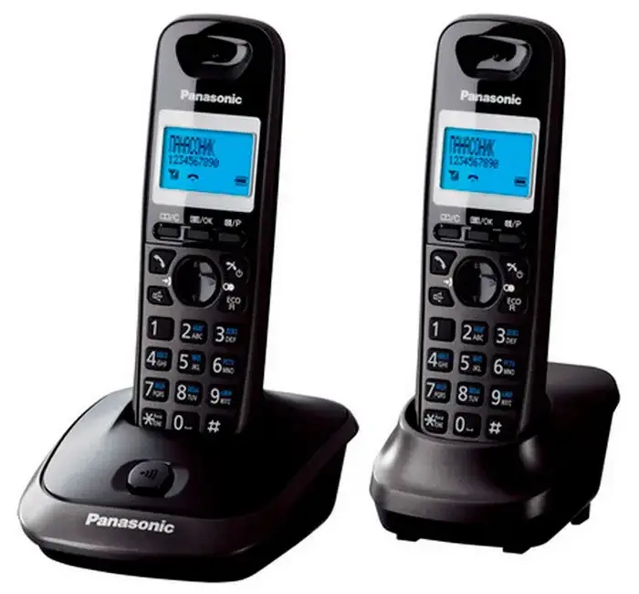 Telefon fără fir Panasonic KX-TG2512, Oțel