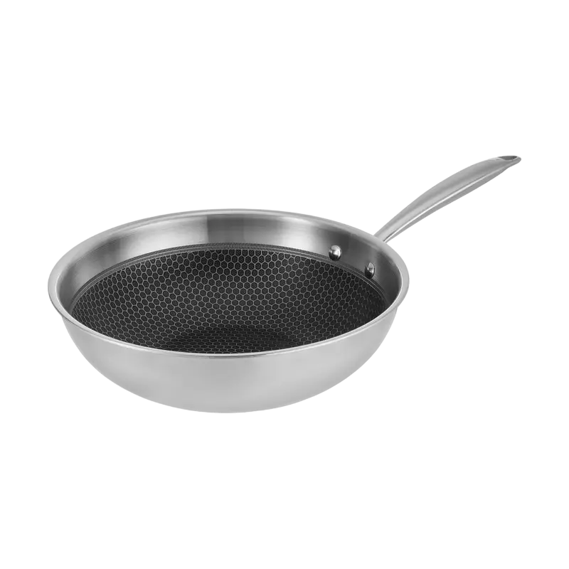 Tigaie WOK RESTO 95349, 28cm, Oțel inoxidabil - photo