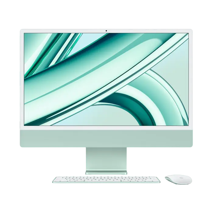 Моноблок Apple iMac A2873, 24", M3 with 8-core CPU and 10-core GPU, 8Гб/256Гб, macOS Sonoma, Зеленый - photo