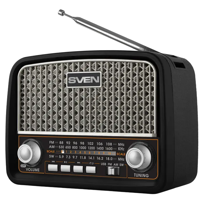 Портативное радио SVEN SRP-555, Чёрный - photo