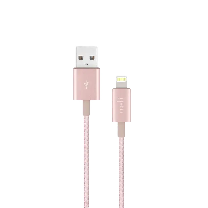 Cablu încărcare și sincronizare Moshi iPhone Lighting USB Cable, USB Type-A/Lightning, 1,2m, Roz - photo