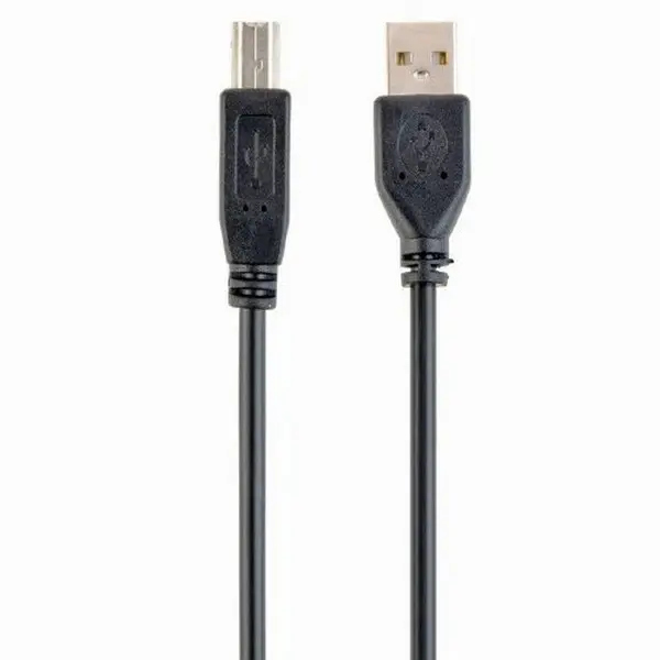 Cable USB, AM/BM,  1.8 m, USB2.0, High quality, Cablexpert, Black, CCP-USB2-AMBM-6 - photo