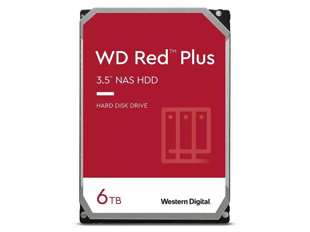 3.5" HDD  6.0TB -SATA-128MB Western Digital "Red Plus (WD60EFZX)", NAS, CMR - photo