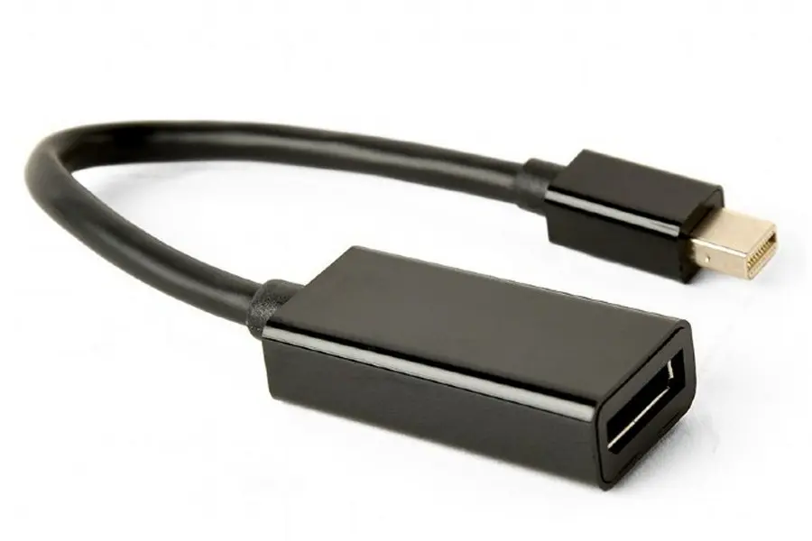 Adaptor Video Cablexpert A-mDPM-DPF4K-01, MiniDP (M) - DisplayPort (F), 0,15m, Negru - photo