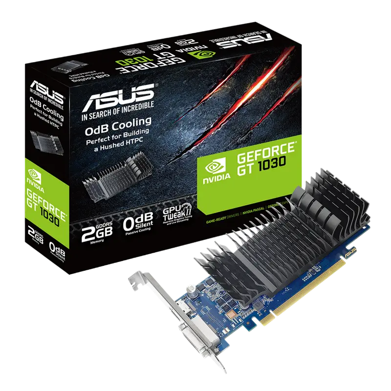 Видеокарта ASUS GT1030-SL-2G-BRK,  2ГБ GDDR5 64бит - photo