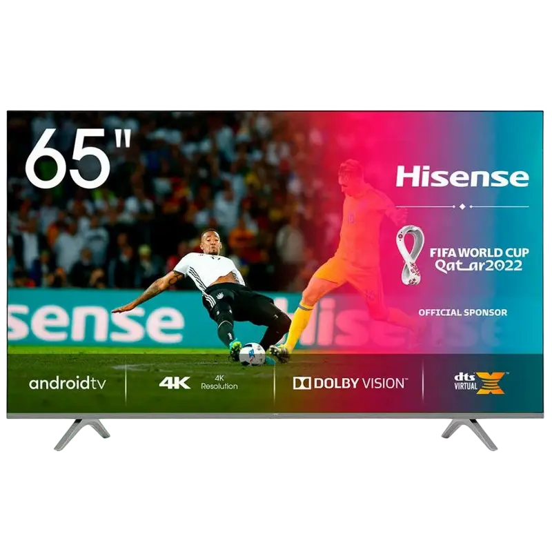 65" LED SMART Телевизор Hisense H65A7400F, 3840x2160 4K UHD, Android TV, Чёрный - photo