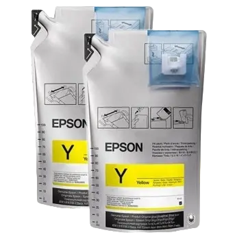 Cartuș de cerneală Epson Ink Supply Unit UltraChrome DS Fluor Yell,T46D640, 2000ml, Galben fluorescent - photo