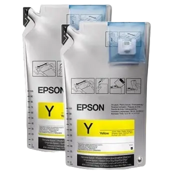 Картридж чернильный Epson Ink Supply Unit UltraChrome DS Fluor Yell,T46D640, 2000мл, Флуоресцентный желтый - photo