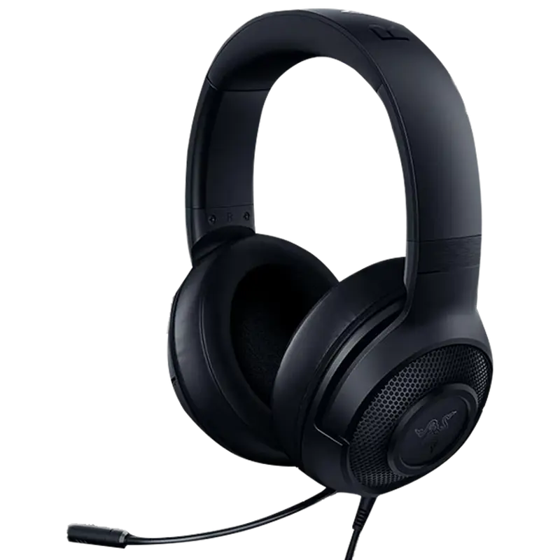 Игровая Гарнитура RAZER Kraken V3 X, Проводной аналоговый, Чёрный - photo