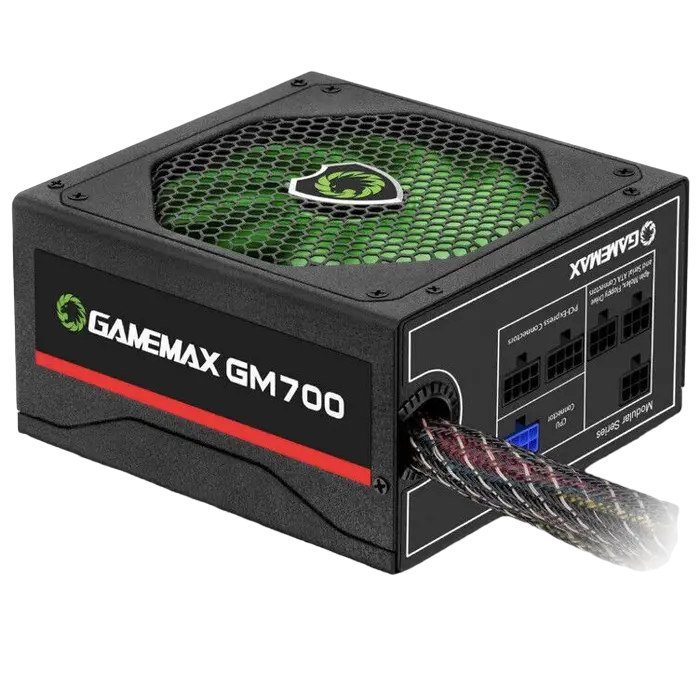 Блок питания для компьютеров Gamemax GM-700, 700Вт, ATX, Полумодульный - photo