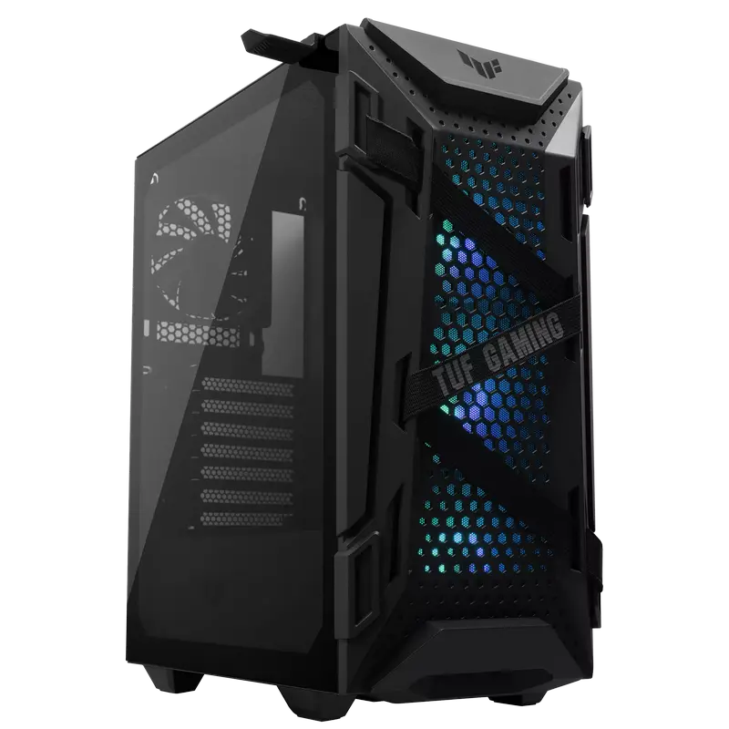 Компьютерный корпус ASUS TUF Gaming GT301, Midi-Tower, Без блока питания, Чёрный - photo