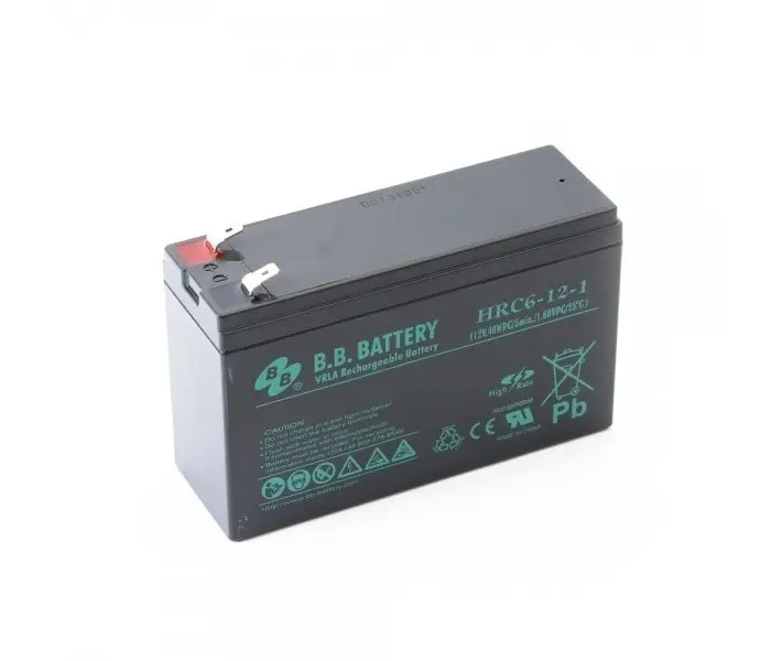 Аккумулятор для резервного питания B.B. HRC6-12, 12В, 6А*ч - photo