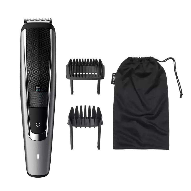 Мужской Триммер Philips Beardtrimmer Series 5000 BT5502/15, Серый | Черный - photo