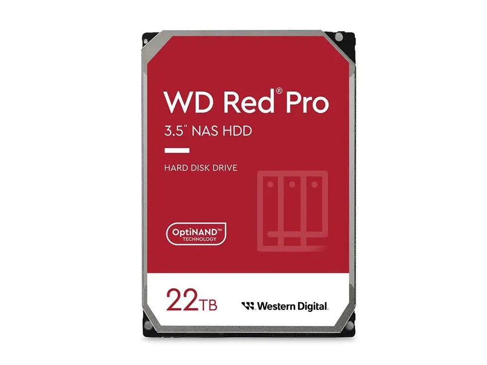 3.5" HDD 22.0TB-SATA-512MB Western Digital  "Red Pro (WD221KFGX)", NAS, CMR - photo