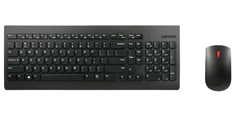 Клавиатура и мышь Lenovo 4X30M39487, Беспроводное, Чёрный - photo