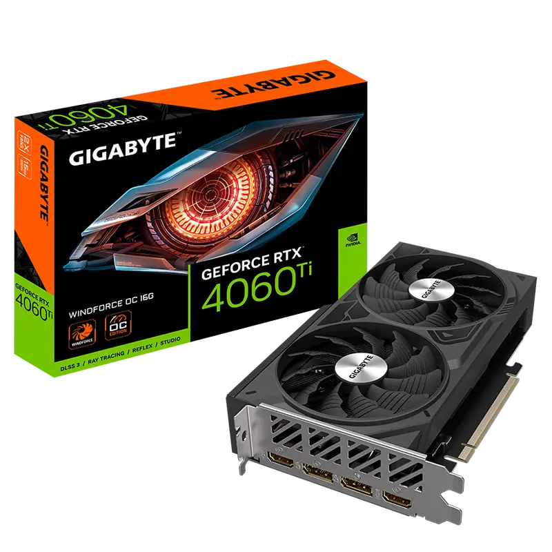 Placă Video Gigabyte GV-N406TWF2OC-16GD, 16GB GDDR6 128bit - photo