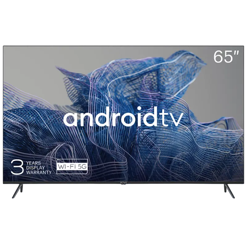 65" LED SMART TV KIVI 65U740NB, 3840x2160 4K UHD, Android TV, Negru - photo