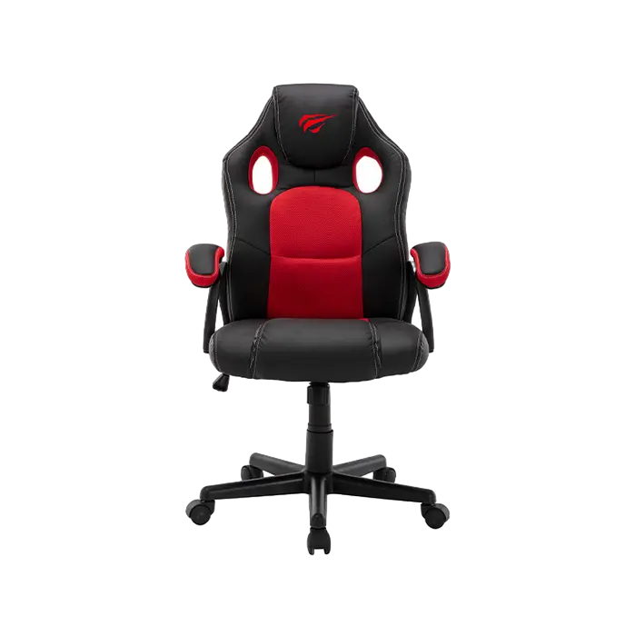 Scaun Gaming Havit GC939, Țesătură, PU Piele, Roșu /Negru - photo