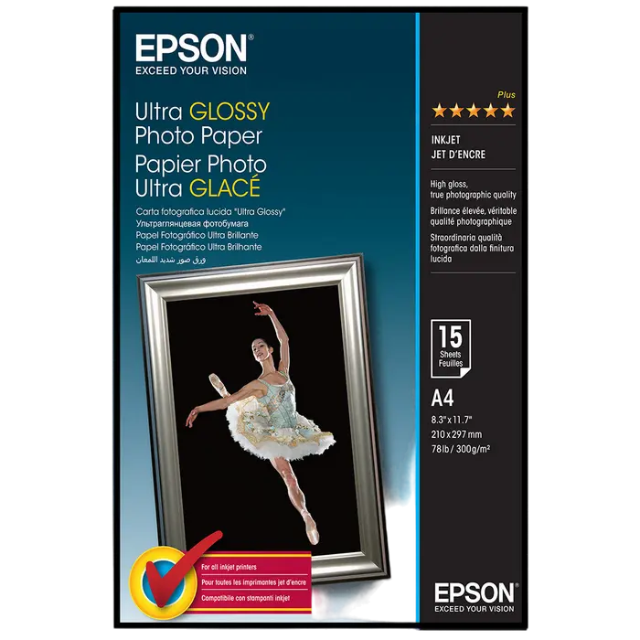 Hârtie fotografică Epson Ultra Glossy, A4 - photo