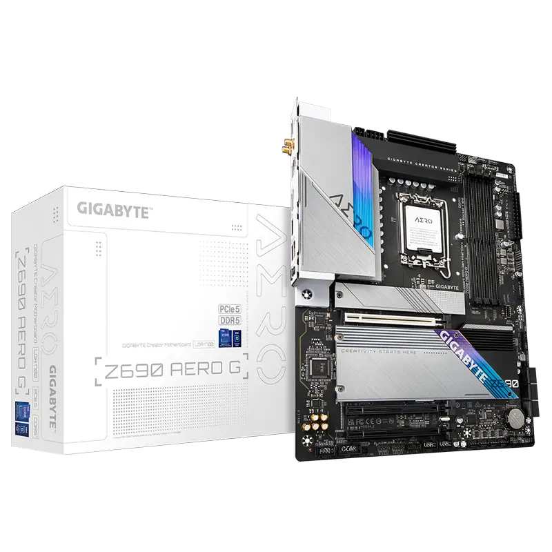 Placă de bază Gigabyte Z690 AERO G, LGA1700, Intel Z690, ATX - photo