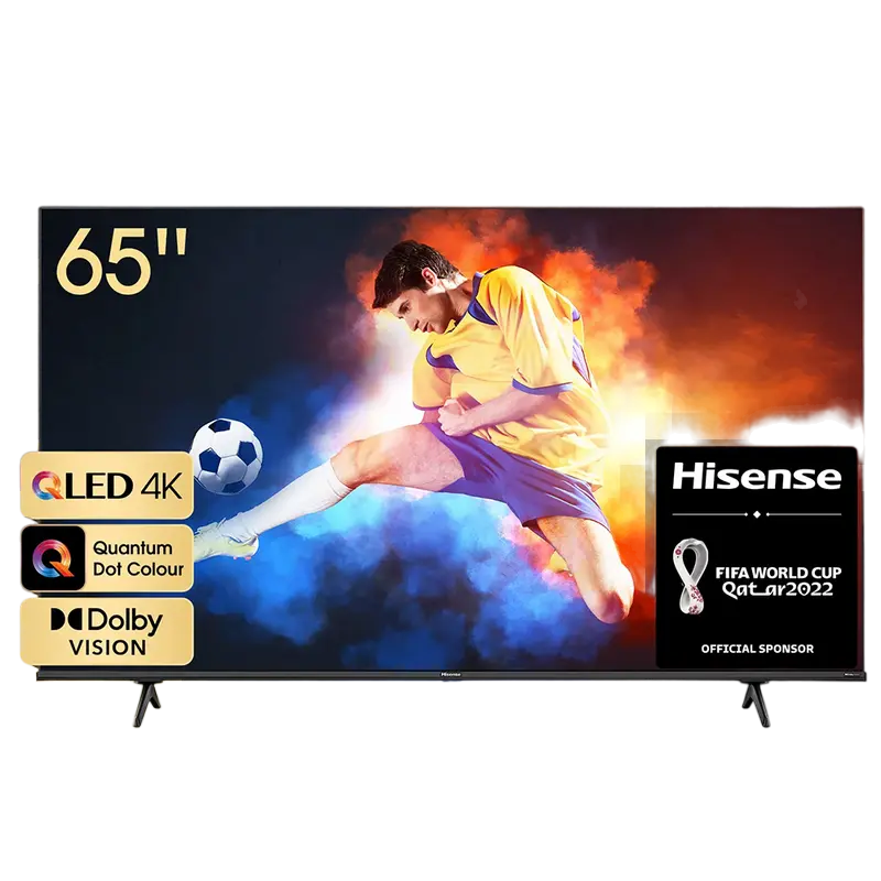 65" QLED SMART TV Hisense 65E7HQ, 3840x2160 4K UHD, VIDAA U OS, Gri - photo