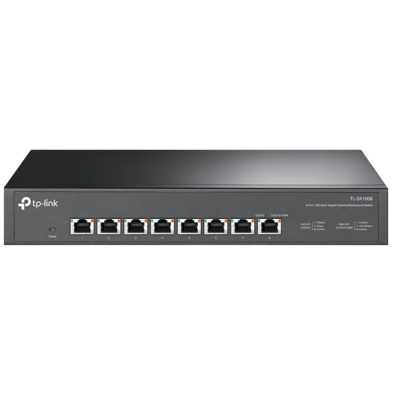 Сетевой коммутатор TP-LINK TL-SX1008, 8x 100/1000/2500/5000/10000 Мбит/с - photo