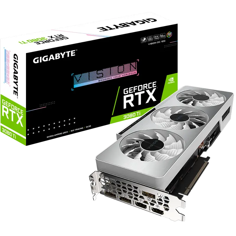 Placă Video Gigabyte GV-N308TVISION OC-12GD, 12GB GDDR6X 384bit - photo