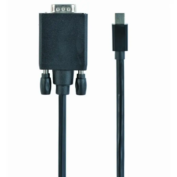 Видео кабель Cablexpert CC-mDPM-VGAM-6, MiniDP (M) - VGA D-Sub (M), 1,8м, Чёрный - photo