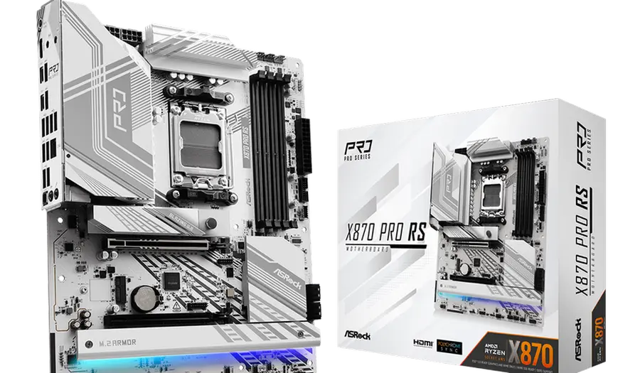 Placă de bază ASRock X870 PRO RS, AM5, AMD X870, ATX - photo