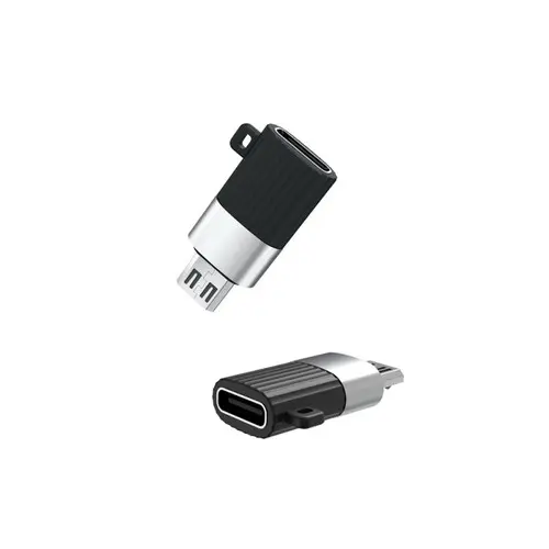 Adaptor USB XO NB149C, USB Type-C (F)/micro-USB, Negru - photo